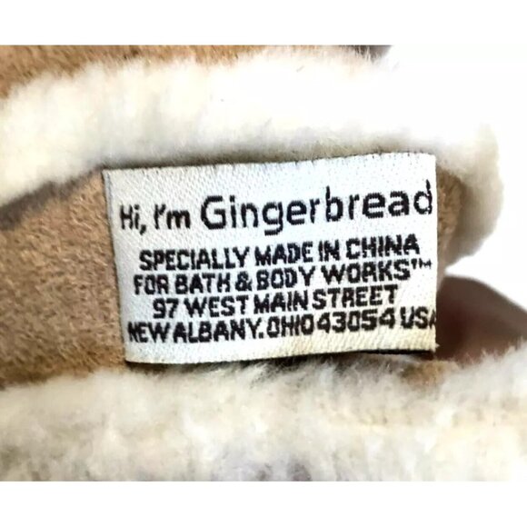 BATH & BODY WORKS TEDDY BEAR SHERPA FAUX SUEDE STUFFED ANIMAL PLUSH 9" VERY CUTE - Picture 4 of 5